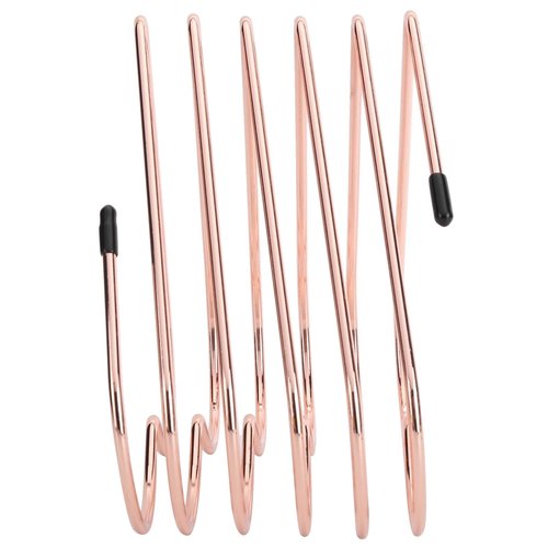 Rose Gold File Organizer School Supplies Desk Book Storage Rack Telescopic Files Folder Stand Organizer Craft Supplies Decorationrose Gold Rose Gold Desk Accessories (Rose Gold)