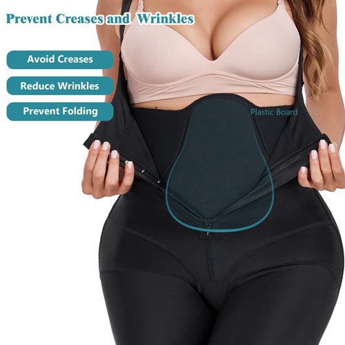 PAZ WEAN 2 Pieces Set Lipo foam Belly Ab Faja Abdominal and Back Compression Board Post Surgery Liposuction 360 Bbl Tummy Tuck Recovery