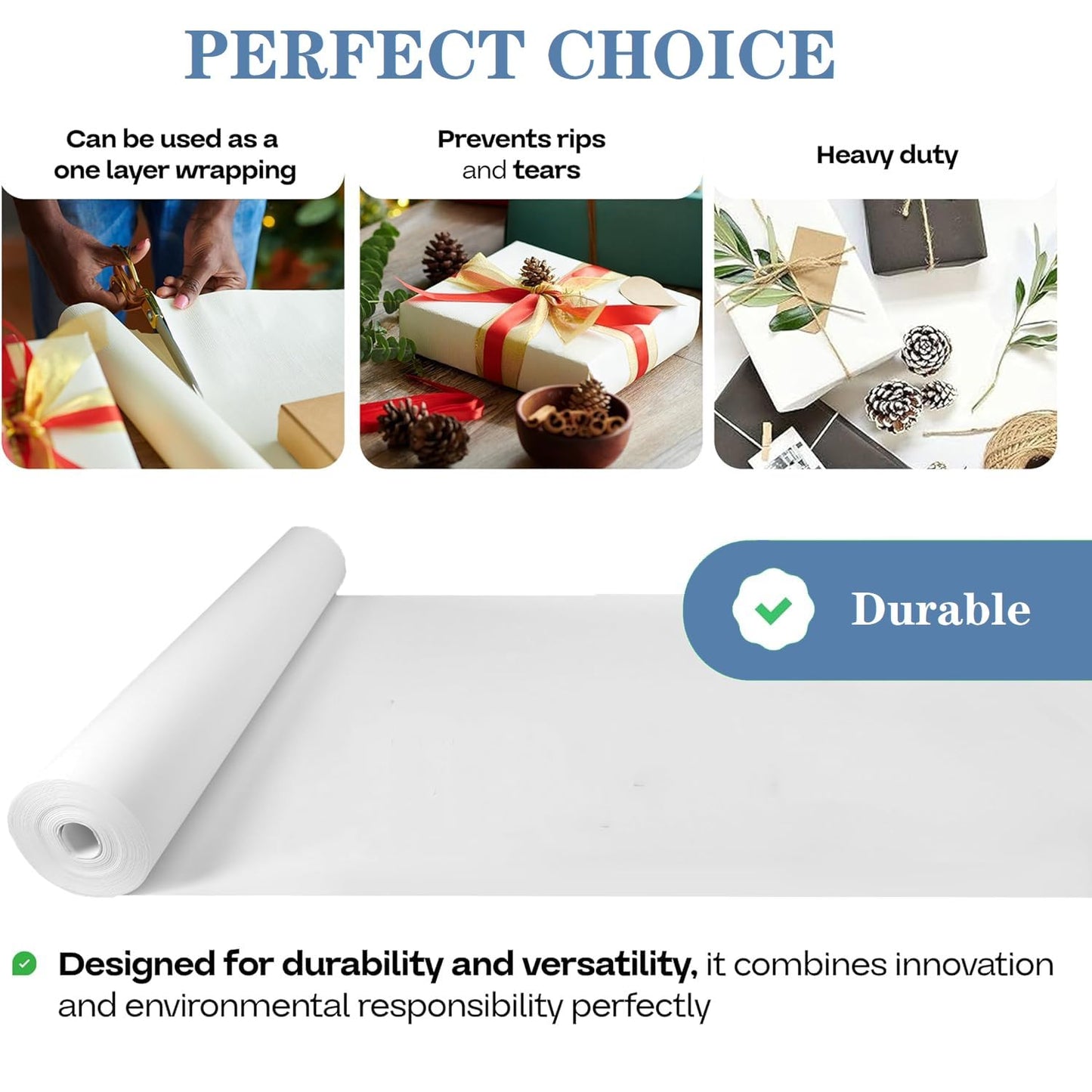12”W x 350'L Packing Paper Roll for Moving Protecting Fragile China and Glasses, Small Wrapping Newsprint Paper Roll for Shipping and Moving Box Filler