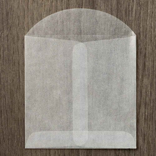 LUXPaper Open End Square Envelopes | 4" x 4" | Glassine | 30lb. Text | 250 Qty