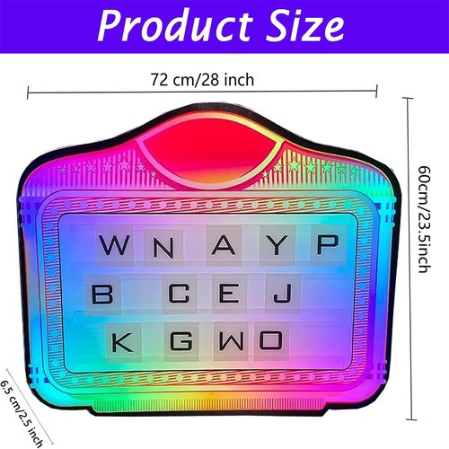 NOLLAM LED Club Bottle Presenter, Color Letter Billboard,Hand Holding Luminous LED Presenter,Happy Birthday,Changeable Letters VIP Service for Club Party Bar