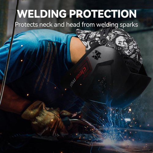 ARCCAPTAIN Reversible Welding Cap, 8 Panel Protective Cap, 10 oz Fireproof Cotton Comforts for Safety and Protection While Welding to Men Women, 7 1/8