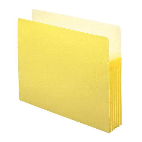 Smead Pocket, Letter, Straight, 5.75-Inch Expansion, Yellow, 10 per Box (73243)