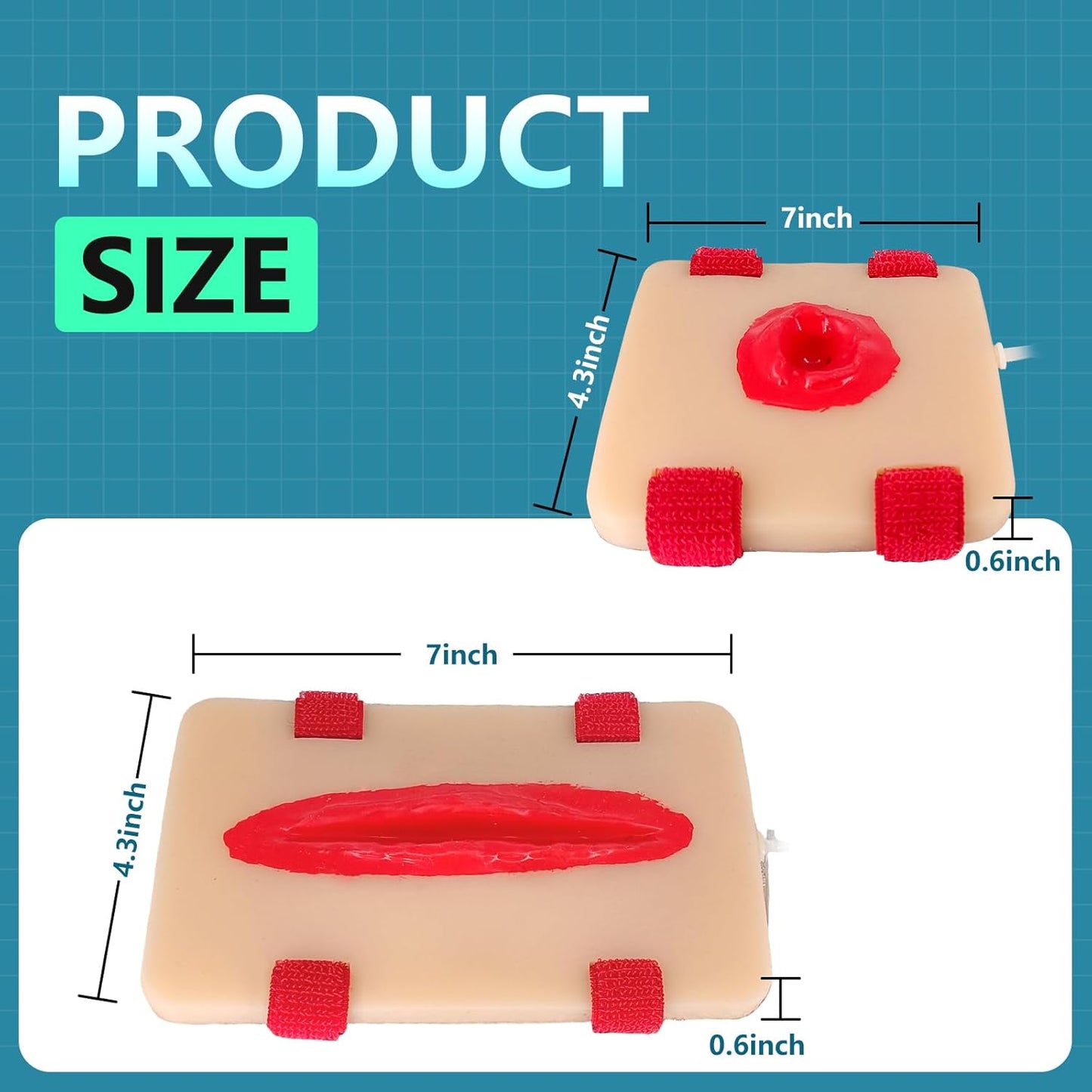 Bleed Control Tourniquet Trainer - 2Pcs Wound Packing Trainer for Medical Education