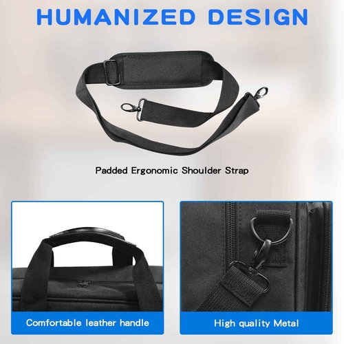 HarvMax Portable Mobile Printer Storage Bag, Laptop Briefcase, Premium Laptop Case, Holds Up to 17.3-inch Laptop for Travel, Business, Men, Women