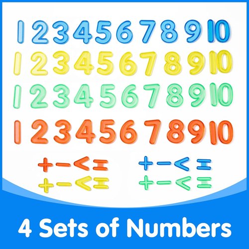 Skiennix 48 Pcs Translucent Numbers - Engaging Light Table Toys for Enhanced Learning & Fun