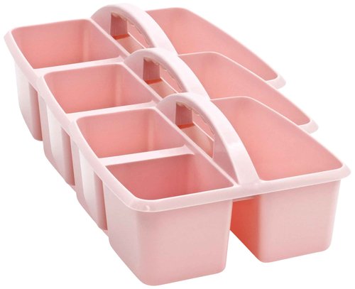 Teacher Created Resources® Storage Caddy, Light Pink (Pack of 3)