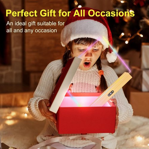 LED Note Board - Rechargeable 17-Inch Doodle Glow Light Up Desk Sign | 9 Modes, Includes 5 Markers & Tracing Book