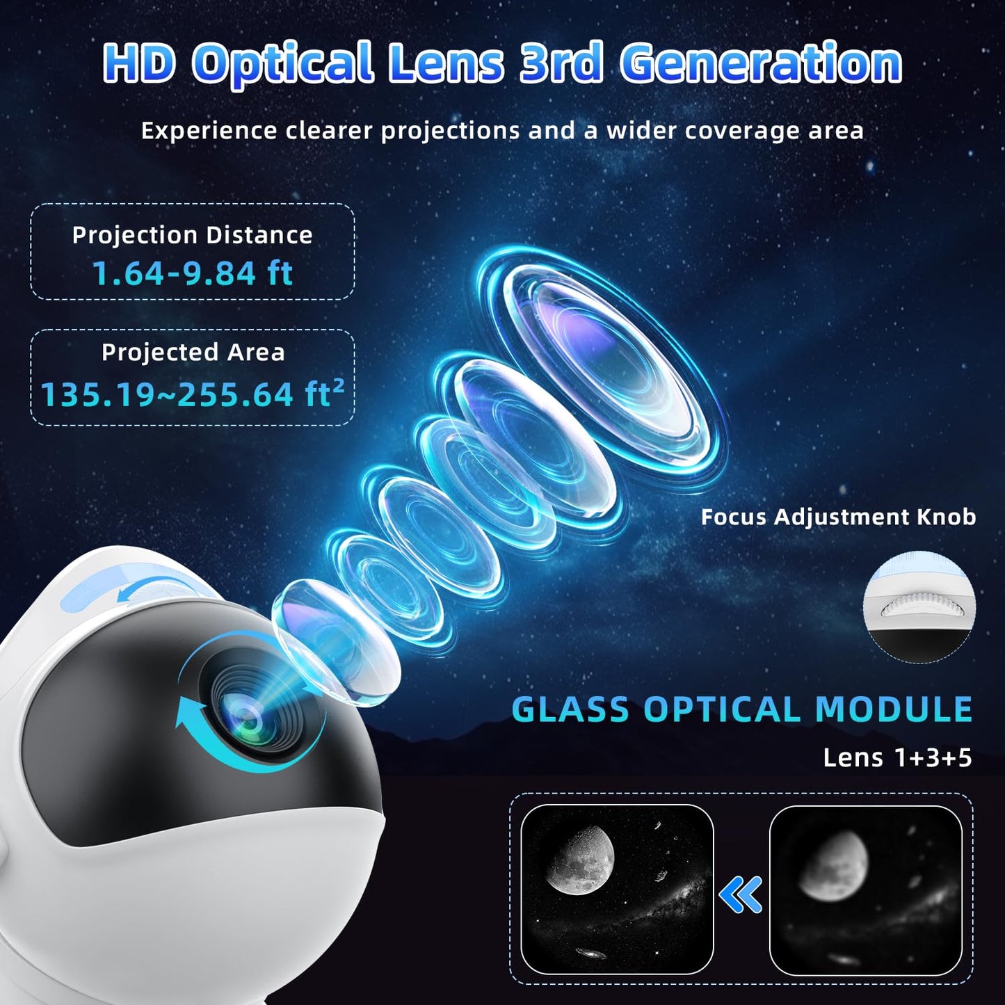 Galaxy Projector Pro for Bedroom,HD 13 in 1 Film Discs Planetarium Star Projector Galaxy Light with Timer,White Noise,Bluetooth,Remote Control,LED Space Galaxy Lamp Room Decor for Bedroom Adults Kids