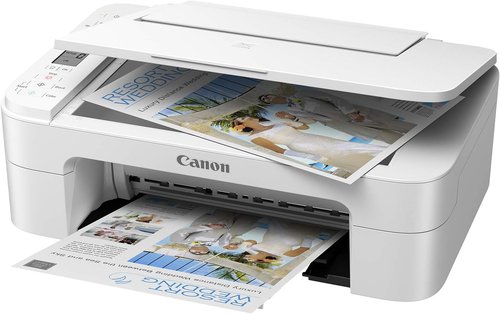 Canon Pixma TS3322 Wireless All-In-One Printer - Compact Design, Sleek White Finish