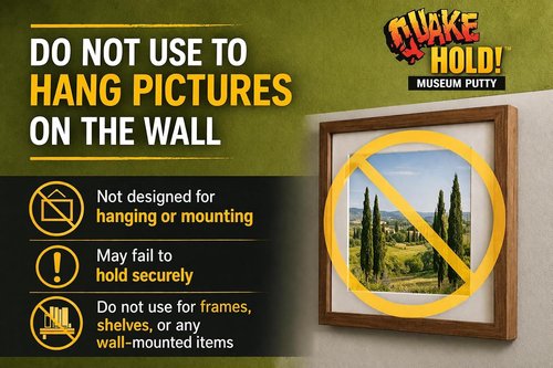 QuakeHOLD! Museum Putty - Secure Your Collectibles | 2 Pack for Ultimate Protection