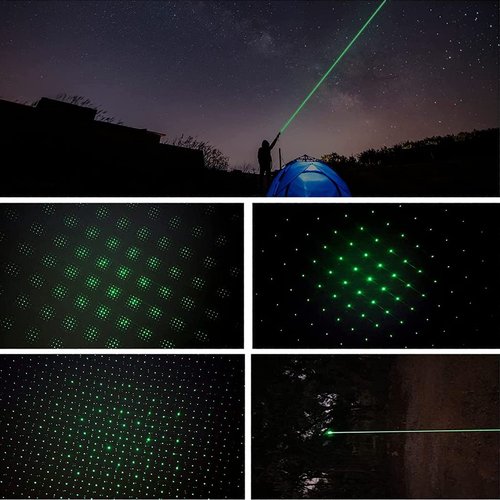 MEUSNO Green Laser Pointer High Power, USB Rechargeable Green Laser High Power Pointer Long Range Laser Pointer Laser Light Pointer for Presentations