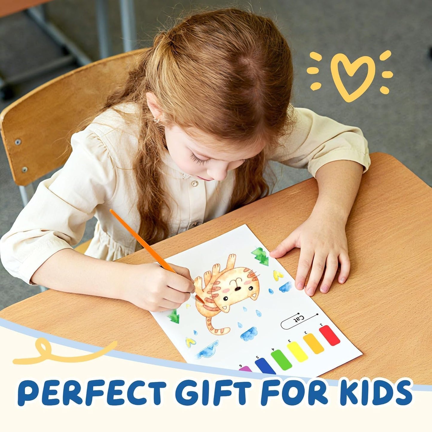 YPLUS Watercolor Painting Books for Toddlers - Creative Art Craft Gift for Kids Ages 1-6 | Animal Themes