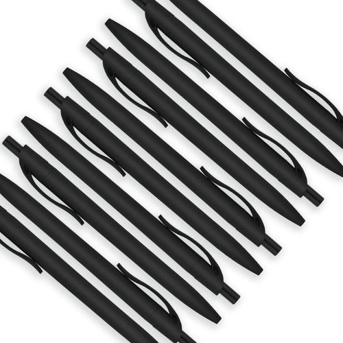 deegtran Pens Bulk, 400 Pack No Bleed Black Barrel Click Pens, Wholesale Retractable Ballpoint Pens, Pens Medium Point, Smooth Ink Pens, 1.0MM Black Ink