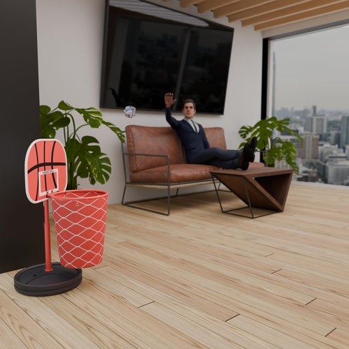Basketball Trash Can for Boys Room Decor – Sport Funny Useful Christmas Gift for Boys 4-6 8-12, Basketball Hoop Garbage Waste basket bin w.Backboard for Fun & Easy Cleanup – Ideal for Kids and Office