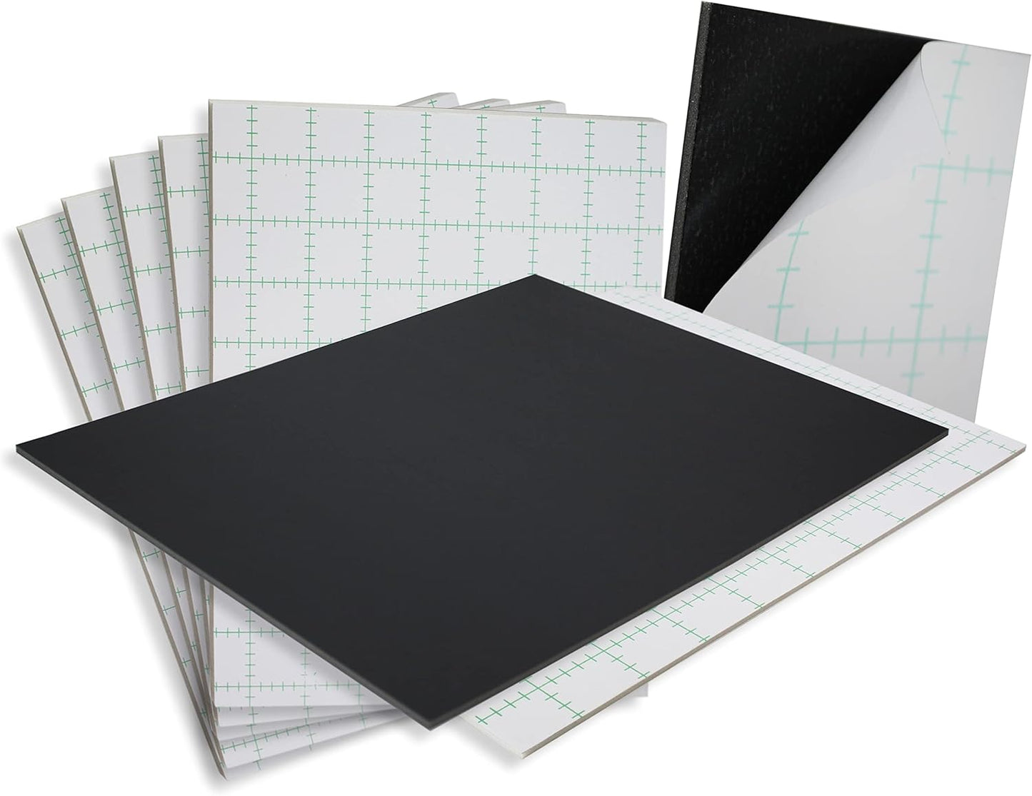 Skiennix Self-Adhesive Foam Board - 11x17 Black Mounting Board, Acid-Free, 3/16" Thick | 100 Pack