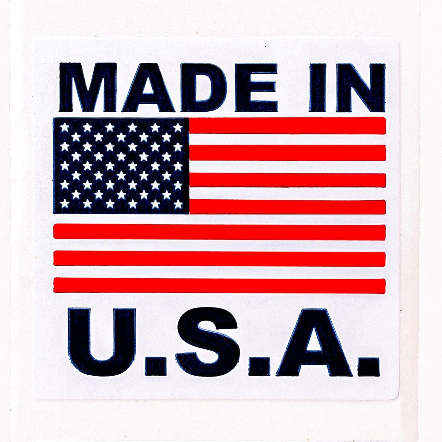 USA Made Pre-Printed Labels - Permanent Adhesive Stickers | 1" x 1" | 20 Rolls, 1,000 Labels Each