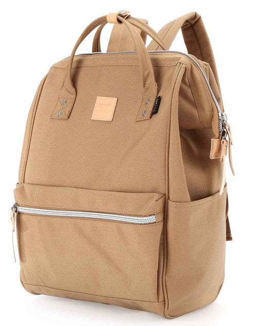Himawari Large Travel Backpack with Laptop Compartment 17 Inch Roomy Doctor Bag College backpack for Women&Men-Not include USB Port (1882 Camel)