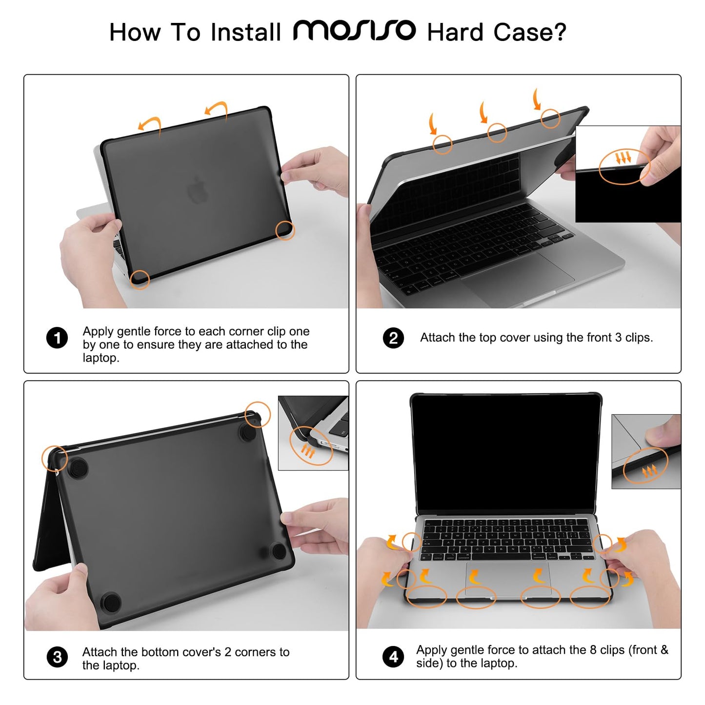 MOSISO Anti-Crack Slimness Case for MacBook Air 13 inch M5 M4 M3 M2 2026-2022 A3449 A3240 A3113 A2681, 3 in 1 Kit Anti-Fingerprints Reinforced TPU Bumper Hard Shell for MacBook Air 13.6, Pink