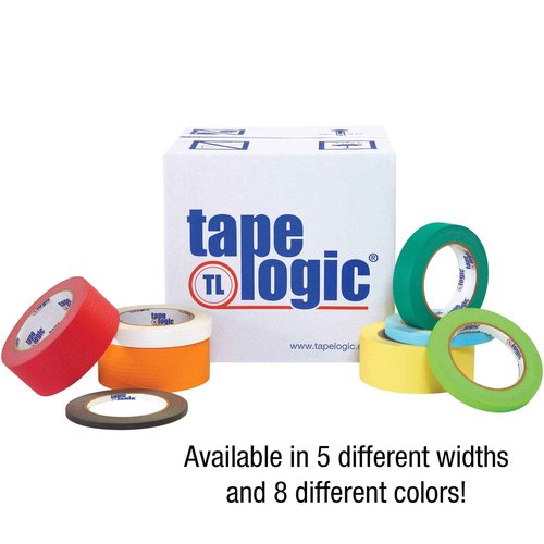 Tape Logic (12 Pack General Purpose Colored Masking Tape, 1/2 Inch x 60 Yards, Red, for Home, Office, Arts, Crafts, DIY, Labeling and Coding