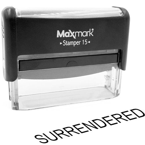 Surrendered Self Inking Stamp - TxDMV Compliant - Required for webDEALER Program - Professional Self-Inking Stamp