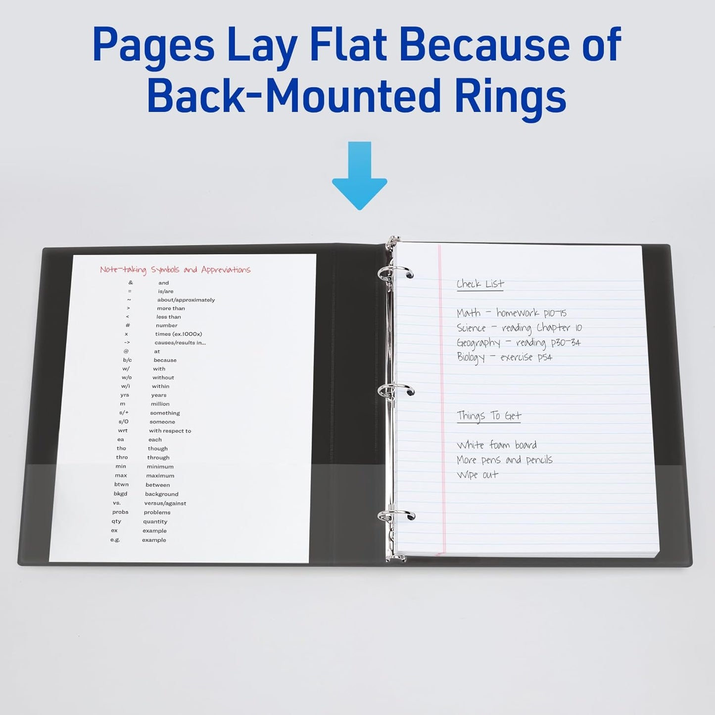 Avery Standard View Binder - 0.5" Round Rings, 100-Sheet Capacity, 1 White Binder for Lightweight Organization