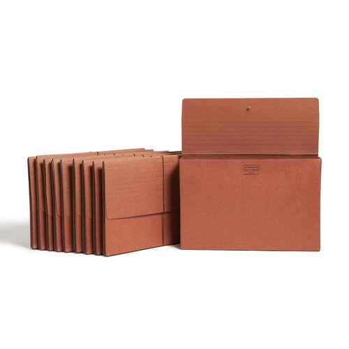 Smead Redrope Expanding File Wallet, Expanding File Organizer, Accordion Folder for Documents, Flap/Cord Closure, 5-1/4" Expansion, Tear-Resistant, Legal Size, 10 per Box (71111)