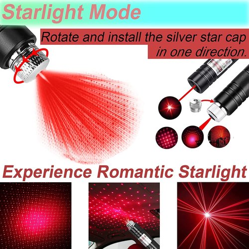 SKHDNNV Remote Red Laser Pointer, High Power Laser Pointer, USB Charging, Suitable for Hiking and Astronomy Teaching