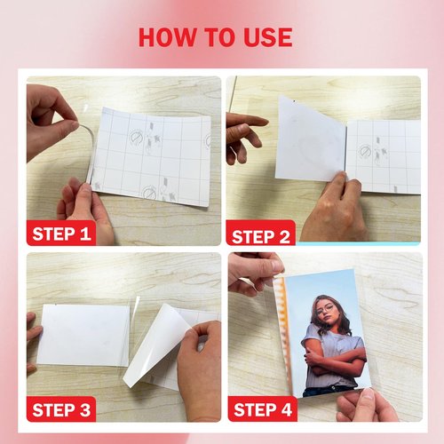 HARTWII 25 Pack Self-Sealing Laminating Pouches 4x6 Inch,10 Mil Self Adhesive Lamination Pouches,Waterproof Photo No Heat Laminating Sheets No Laminator Machine Need