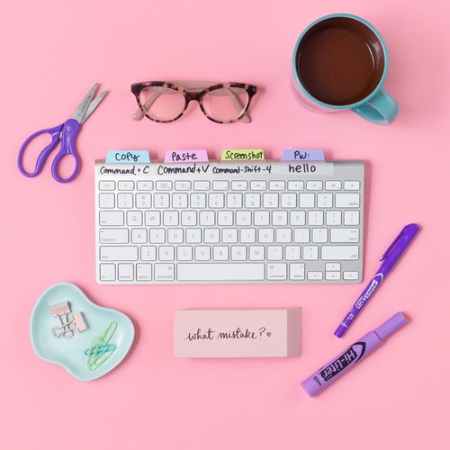 Avery Margin Ultra Tabs, 2.5" x 1", 2-Side Writable, Assorted Pastel Colors, 48 Repositionable Tabs (74867)