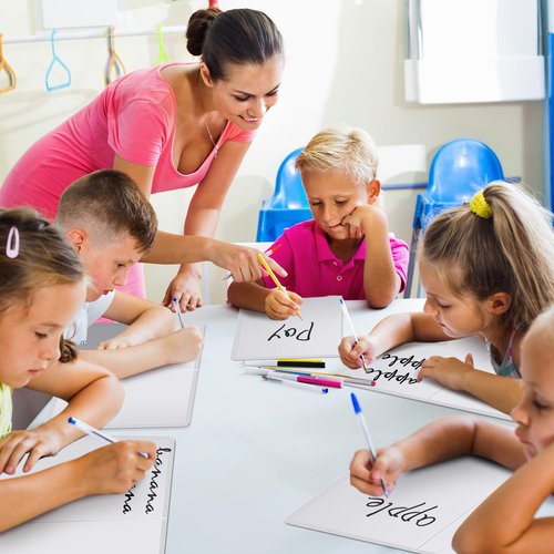 Motipuns 6 Pcs Folding Magnetic Dry Erase Activity Boards Foldable Magnetic Board Dry Erase Learning Project Scrum Folding Whiteboard for Students School Classroom