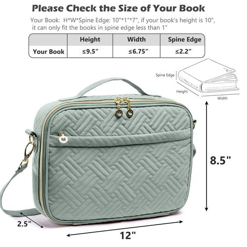 IMAGINING Bible Cover for Women - Stylish Large Bible Covers - Bible Case with Handles - Bible Bag Journal Case - Bible Carrying Case for Women - Bible Gift - Book Protector for Book Lovers