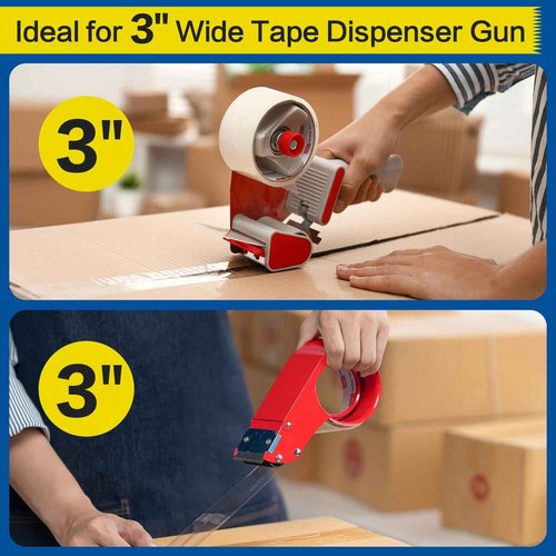 deli Heavy Duty Packing Tape 36 Rolls, Clear Packing Tape for Shipping Packaging Moving Sealing, 2.7mil Thick, 2 inches Wide, 65 Yards Per Roll, 2340 Total Yards