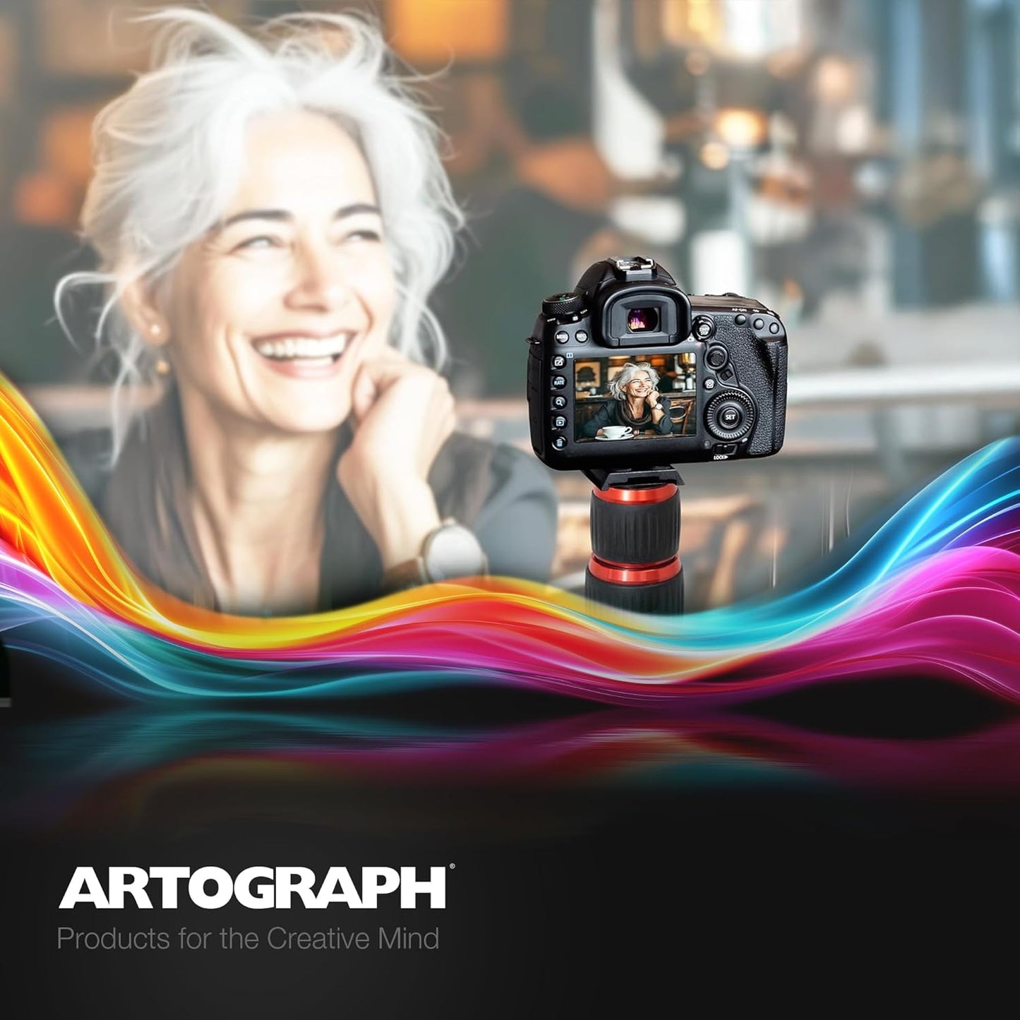 Artograph Height Adjustable Projector Stand - Versatile Monopod for Projectors, Cameras & Lights | Includes Smartphone Holder