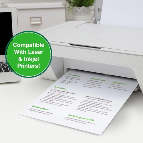 PrintWorks 100% Recycled Printer Paper 8.5" x 11" White - 20 lb Copy & Multipurpose Computer Paper - 1 Pack, 400 Sheets - Made in the USA - 92 Bright - Printer & Copier Compatible (00018)