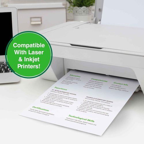 PrintWorks 100% Recycled Printer Paper 8.5" x 11" White - 20 lb Copy & Multipurpose Computer Paper - 3 Packs, 1200 Sheets - Made in the USA - 92 Bright - Printer & Copier Compatible (00018-3)