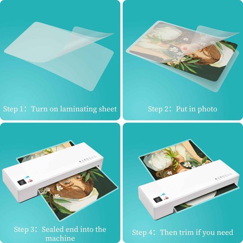 5 Mil Thermal Laminating Sheets 300 Pack, Clear 9" x 11.5" Laminating Pouches Rounded Corner, Holds 8.5 x 11 Inch Sheet, Letter Size Lamination Paper for Laminators