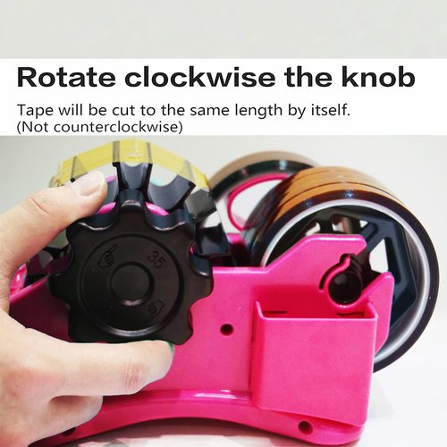 Heat Tape Dispenser Sublimation - Multiple Roll Cut Heat Tape Dispenser 1" and 3" Core Double Reel Cores Sublimation for Heat Transfer Tape, Semi-Automatic Tape Dispenser with Compartment Slots
