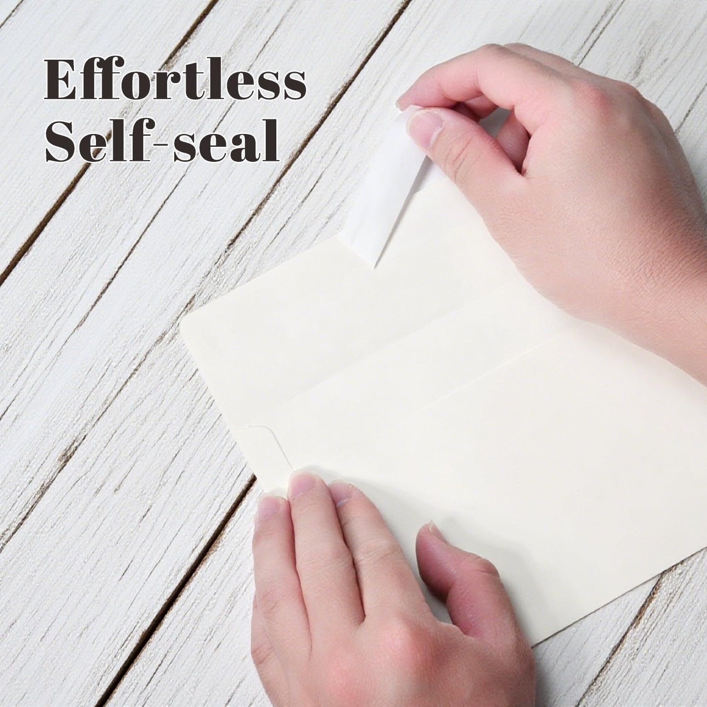 50 Pack 4x6 Envelopes, Cream White A4 Envelopes Self Seal for Invitations, Weddings, Greeting Cards, Mailing, Graduation, Party - Printable 4.25 x 6.25 Inches (A4 (4.72 x 6.5 in))