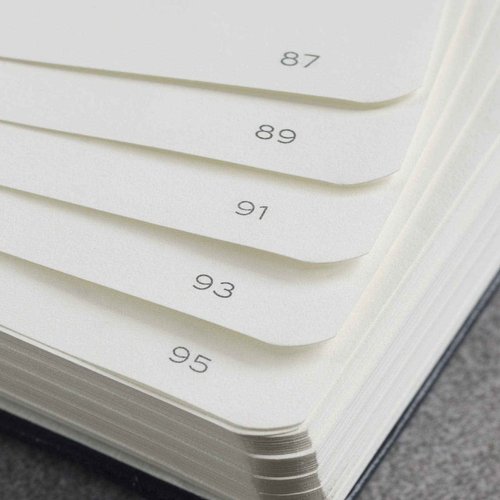 LEUCHTTURM1917 - Notebook Hardcover Master Slim A4+ - 123 Numbered Pages for Writing and Journaling (Black, Dotted)