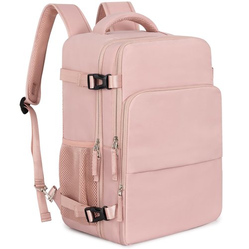 Snoffic Travel Backpack for Women Men,Travel Laptop Backpack w/USB Charging Port, Waterproof Travel Backpack Carry On Flight Approved,Weekender Business Hiking Bag,Laptop Backpack 17 inch