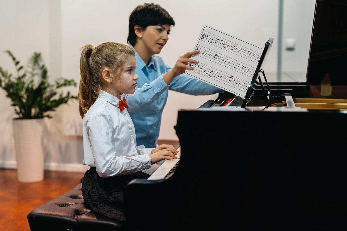 Scribbledo Dry Erase Music Staff White Boards 9" X 12 Inch Lapboard Double Sided Musical Notes whiteboard for Kids Students, Musicians and Home