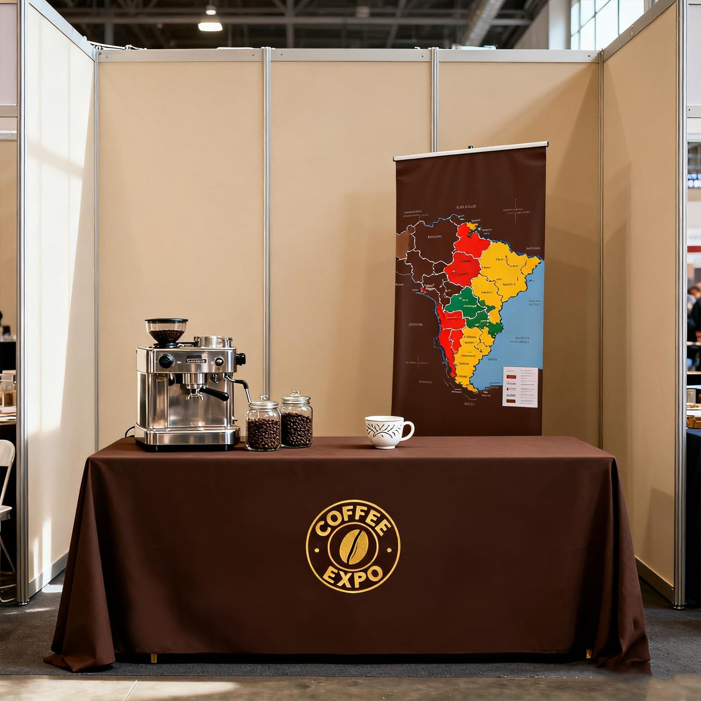 Raxovylz Custom Table Cloth with Logo Text Image Multiple Sizes 4FT 5FT 6 FT 8FT Personalized Tablecloth for Tradeshow Events School Associations Shop Church Club (Flat Tablecloth, 4FT Back Open)