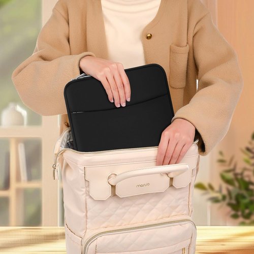 MOSISO Laptop Sleeve | 13-13.3 Inch Neoprene Case for MacBook Air/Pro & More - Black