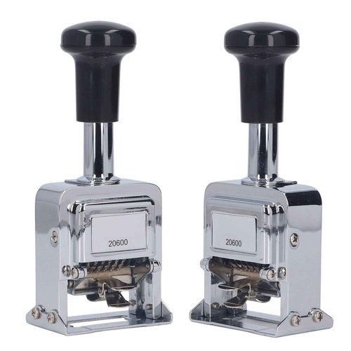 6 Digits Self Ink Number StampAutomatic Transposition Numbering Machine, Automatic Numbering Machines for Office Equipment School Supplies Office Supplies