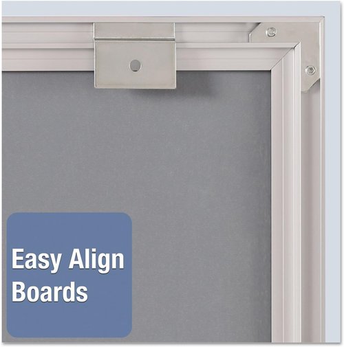 Quartet Matrix Modular Magnetic Whiteboard - 16" x 16" with Tray & Marker - Silver Aluminum Frame
