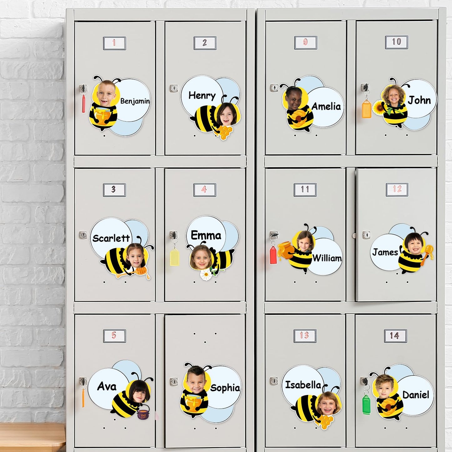 gisgfim 80Pcs Bee Cutouts Summer Honey Bee Decorations Bulletin Board Summer Honeybee Paper Cut-Outs Classroom Decor for Boy Girl DIY Craft Photo Wall Kindergarten Preschool Party Favor Supply