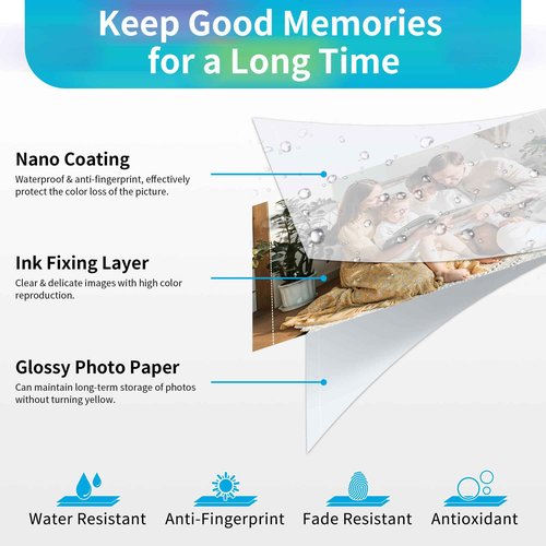 2 Pack Compatible for Canon Selphy CP1500 Ink and Photo Paper KP-108IN KP108 Includes 6 Ink Cassettes + 216 Paper Sheets for Canon Selphy CP1300 CP1200 CP910 CP900 CP1000 Photo Printers