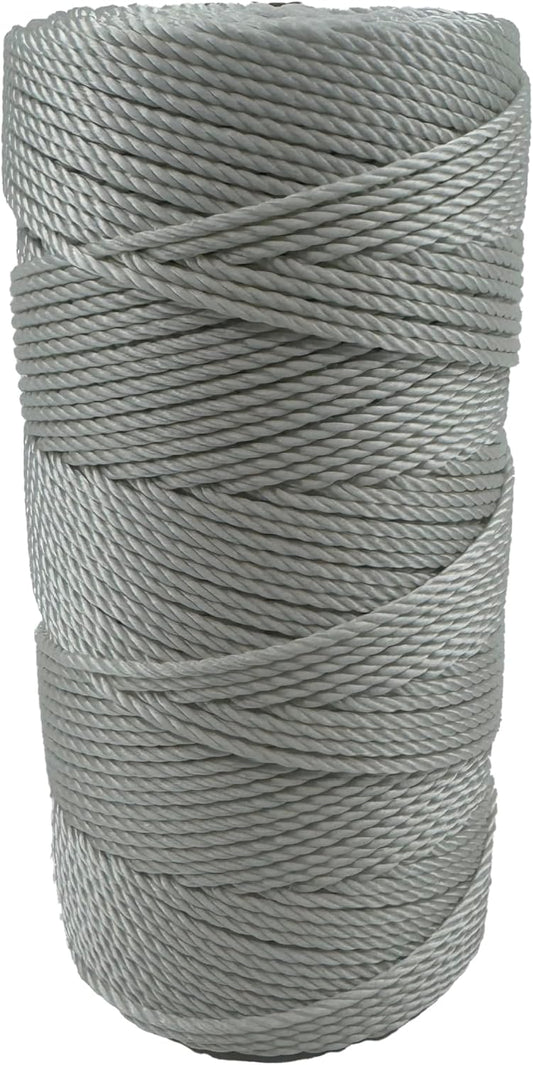 #30 Twisted White Nylon Twine 1 lb Tube 624 Feet
