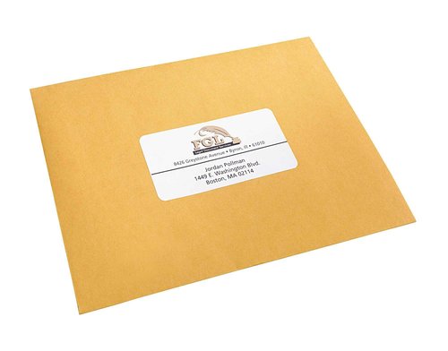 PRES-a-ply Laser Label, 2 x 4 Inches, White, Box of 2500, 2 Packs (30609)
